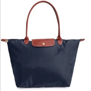 Large Le Pliage Tote, Navy, size L